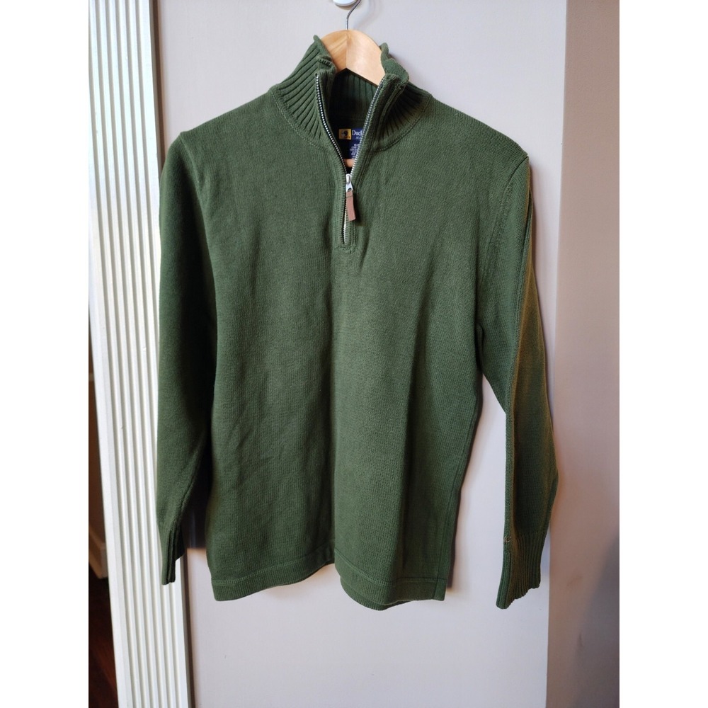 Duck Head Jeans Co Sweater Womens XL 1/4 Zip Pullover Sweater